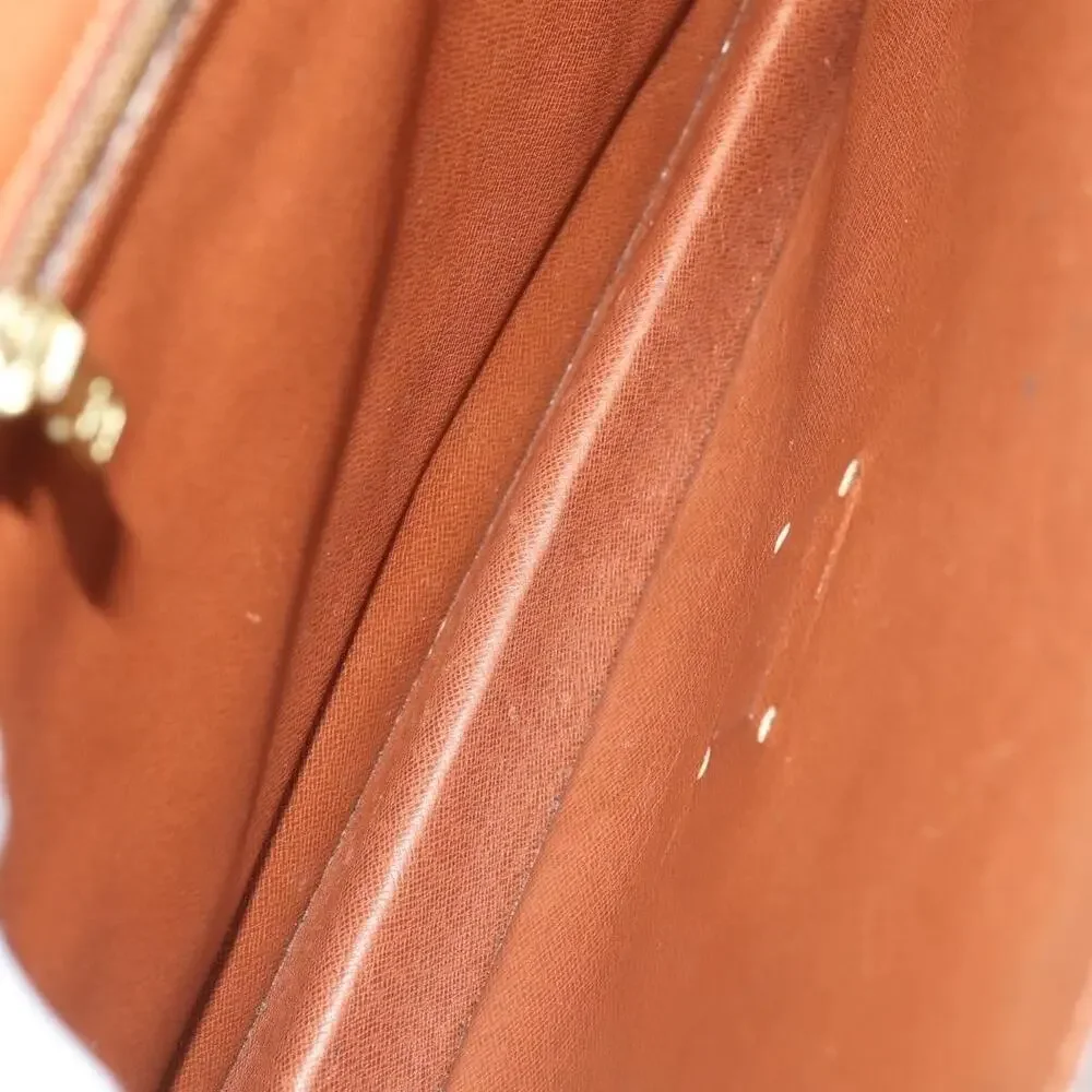 Louis Vuitton Monogram Porte Documents Bandouliere Business Bag Brown